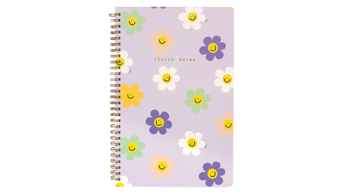 Church Notes Notebook - Happy Daisy