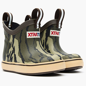 XTRATUF Kid’s Mossy Oak Bottomland Ankle Deck Boot