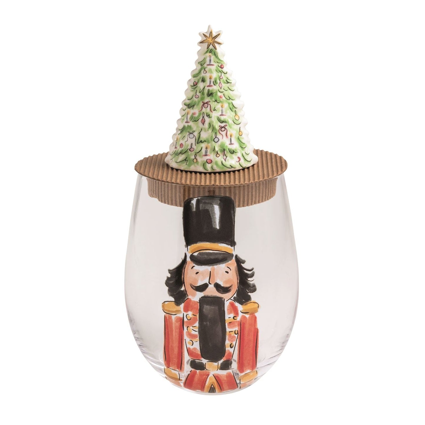 Nutcracker Wine Glass & Stopper Sets, 3 styles