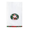 Santa Needlepoint Christmas Towel