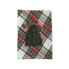 Tartan Velvet Christmas Tree Applique Towel