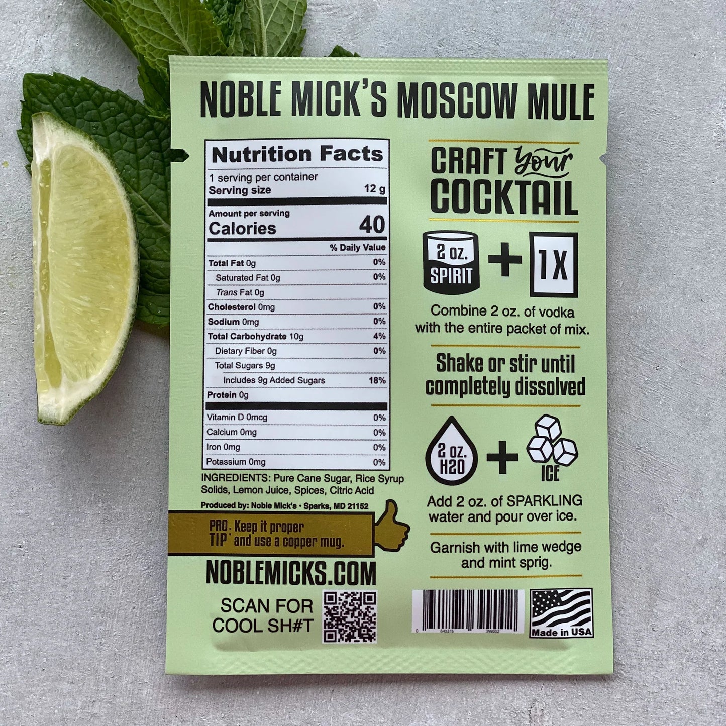 Noble Mick’s Moscow Mule Single Serve