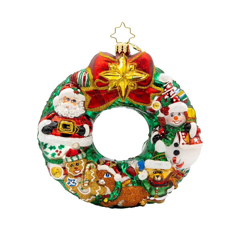 Christopher Radko Jingle All The Way Wreath