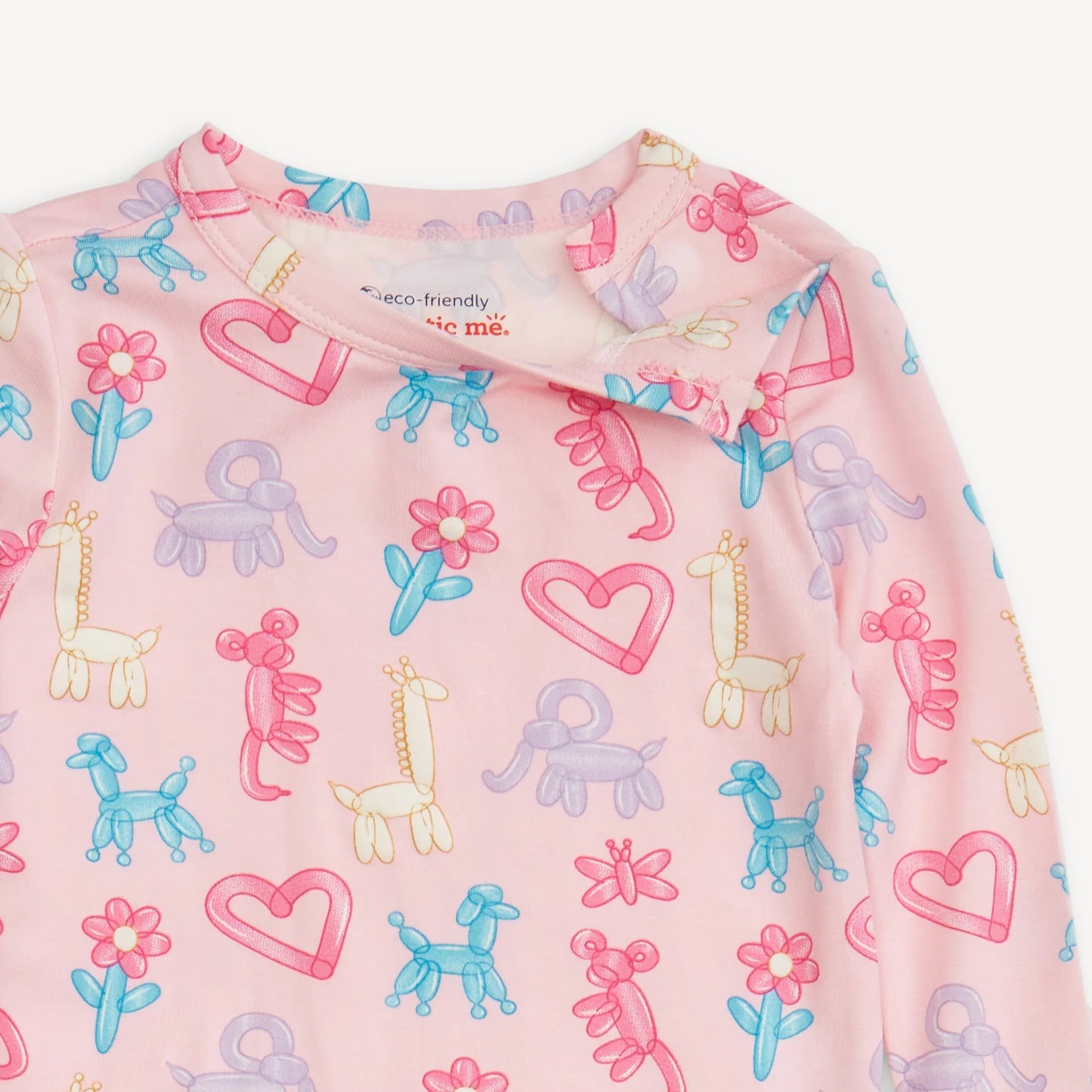 Pink Party Animals Glow in the Dark PJ Toddler Set