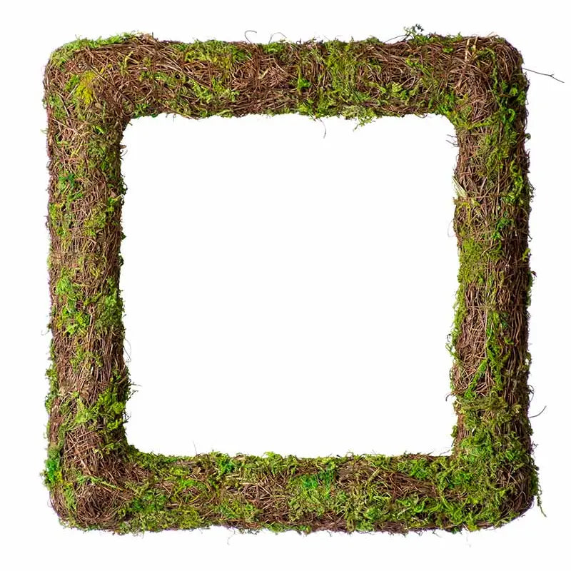 Woodland Wicker Wreath, Square 18in
