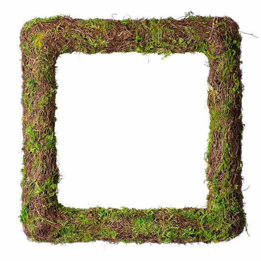 Woodland Wicker Wreath, Square 18in