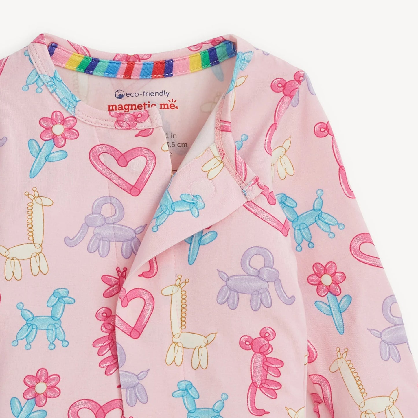 Pink Party Animals Glow in the Dark Magnetic Footie