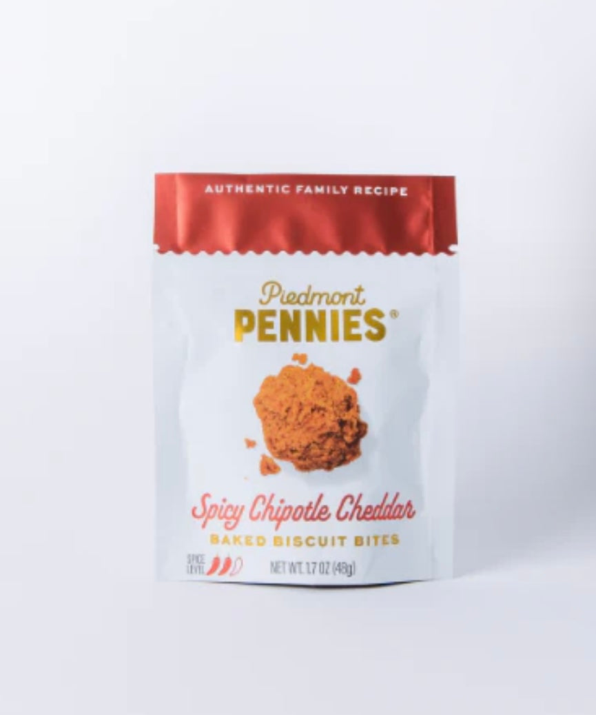 Piedmont Pennies Cheese Biscuit Bites - Spicy Chipotle Cheddar