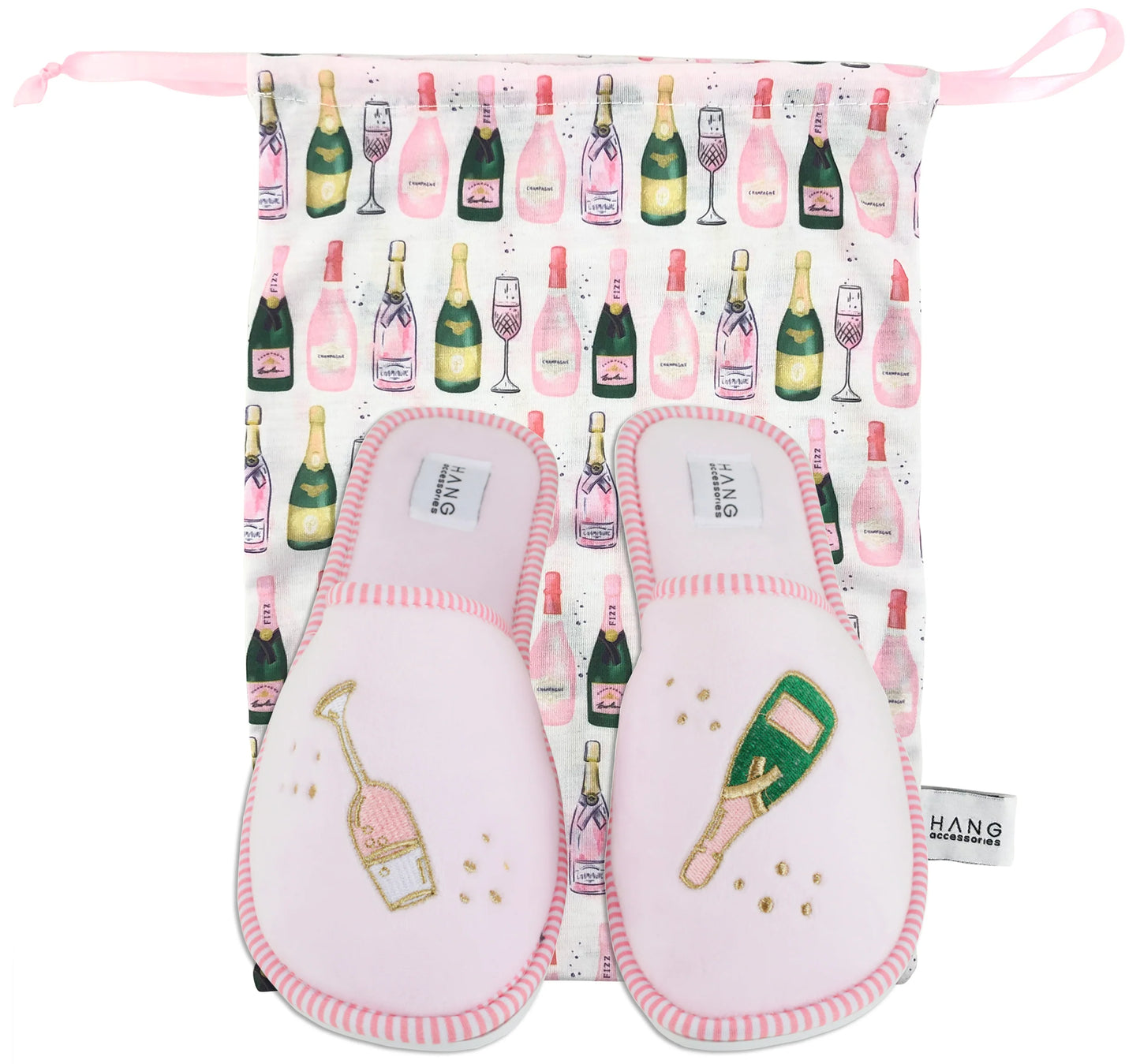 Foldable Travel Slippers, Champagne