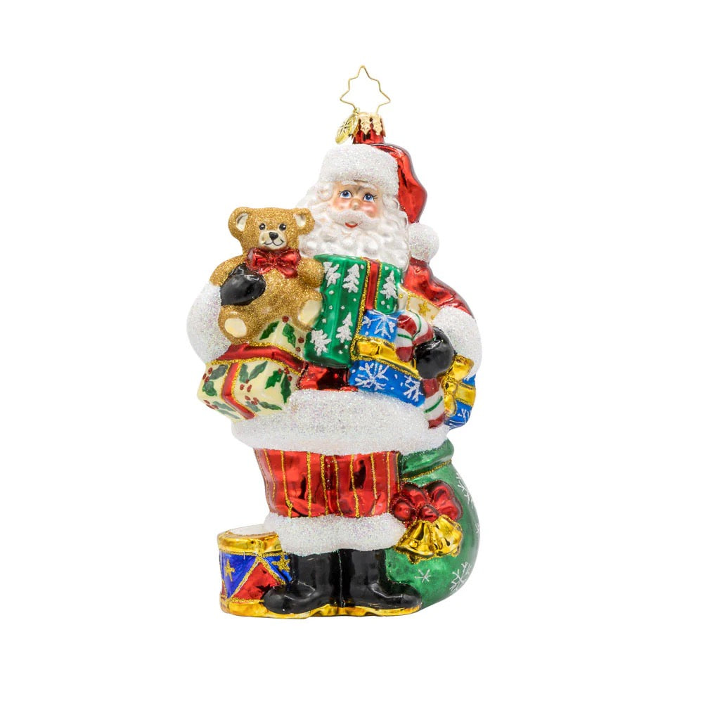 Christopher Radko Quite A Handful Santa