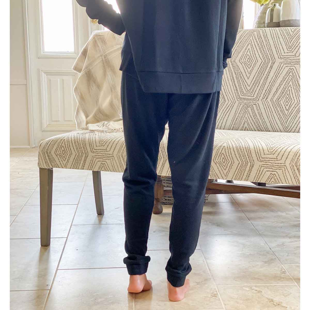 Black Brushed Hacci Joggers