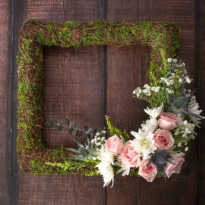Woodland Wicker Wreath, Square 18in
