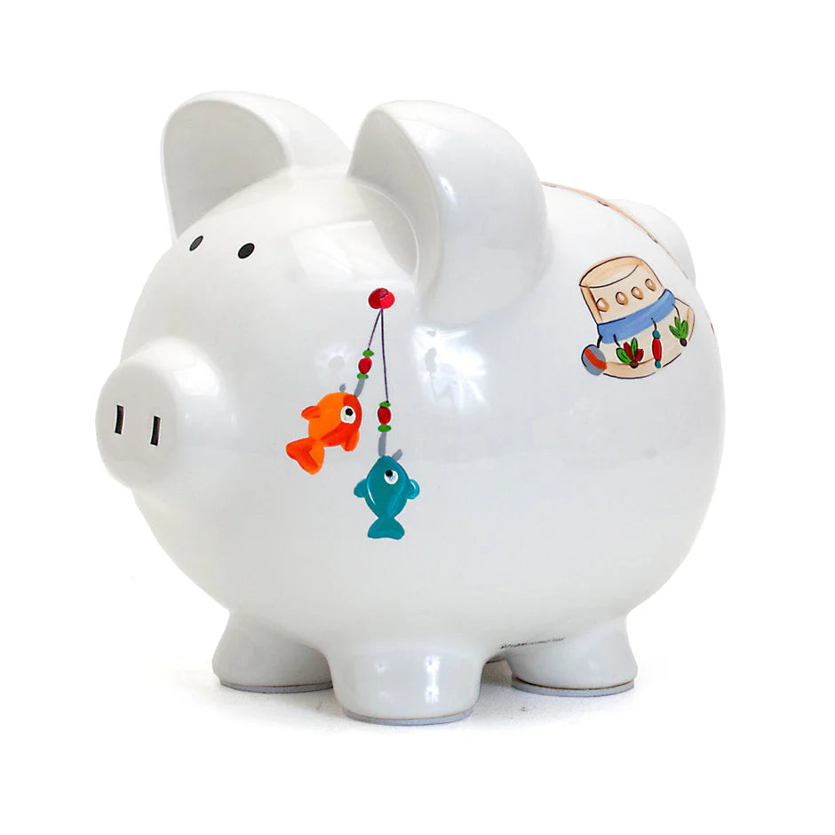 Gone Fishing Piggy Bank