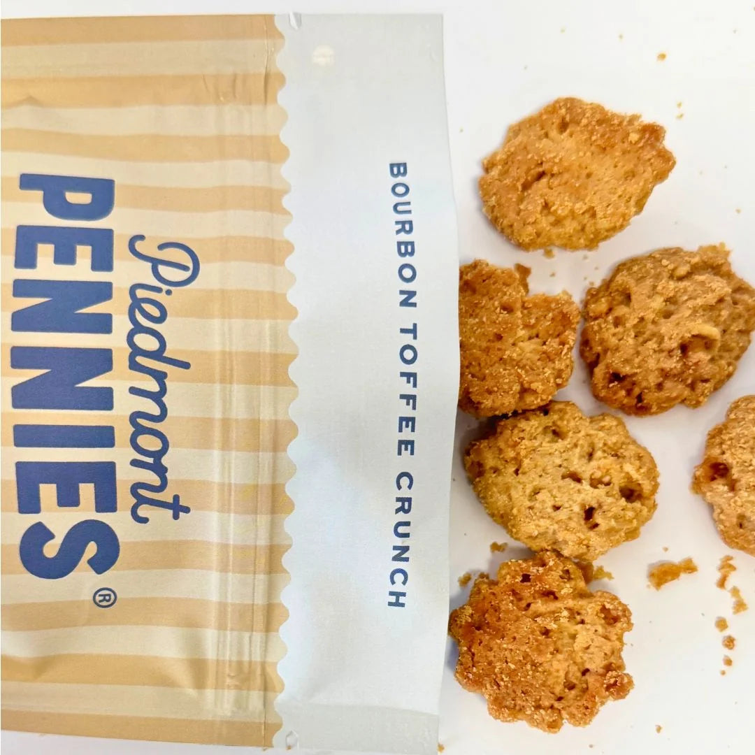 Piedmont Pennies Cheesy Biscuit Bites - Bourbon Brown Sugar, Medium Bag