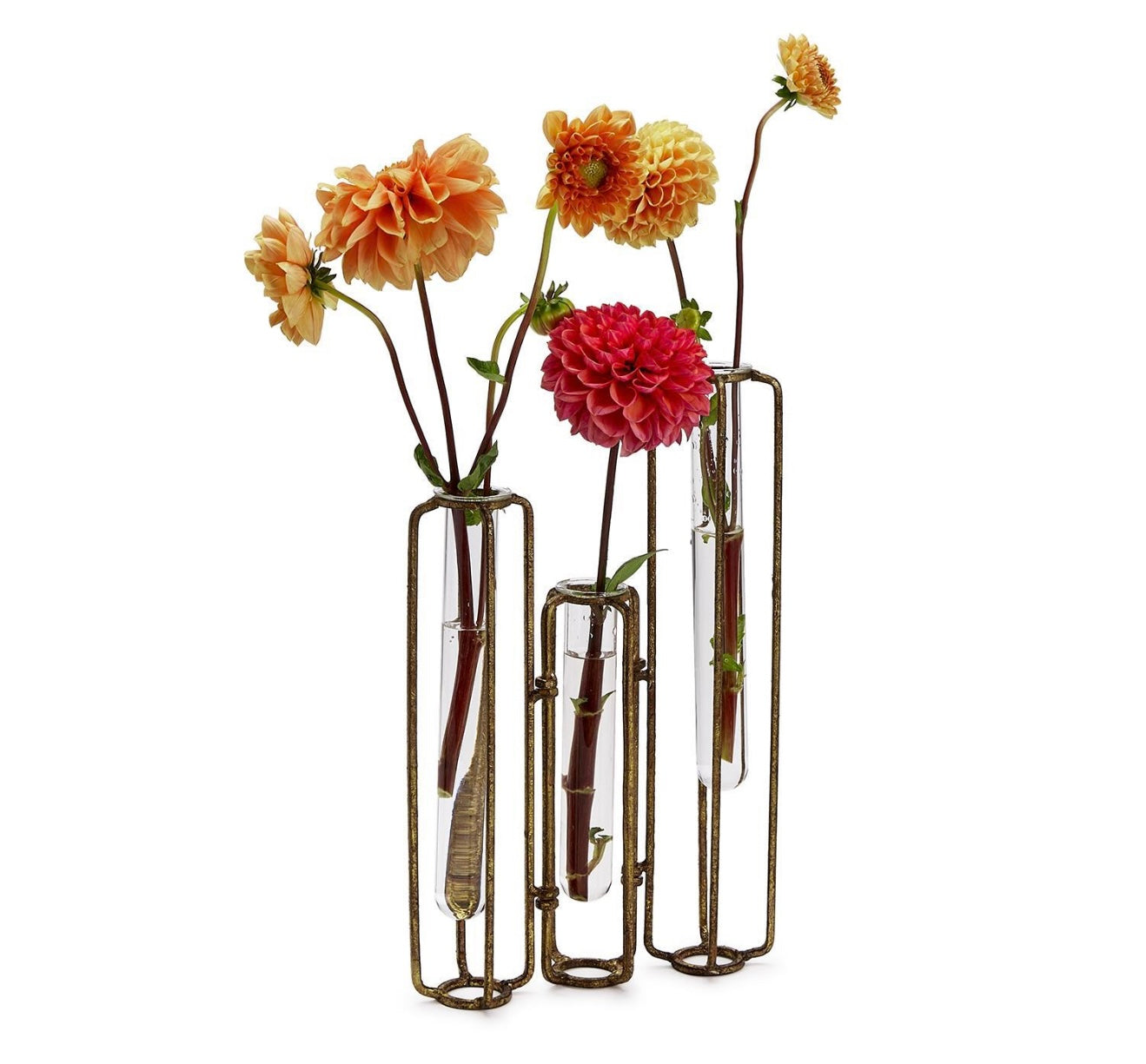 Set of 3 Flower Hinged Vase
