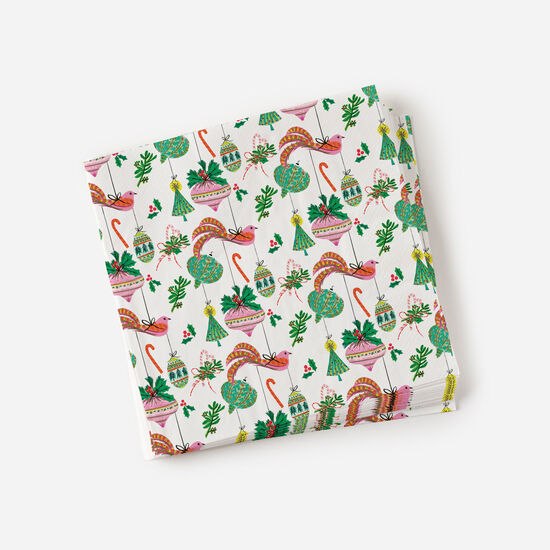 Birds & Ornaments Paper Napkins, 20/pk