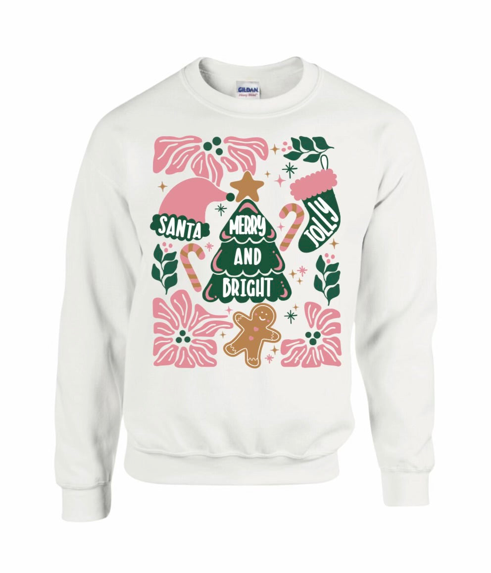 Merry & Bright Christmas Sweatshirt