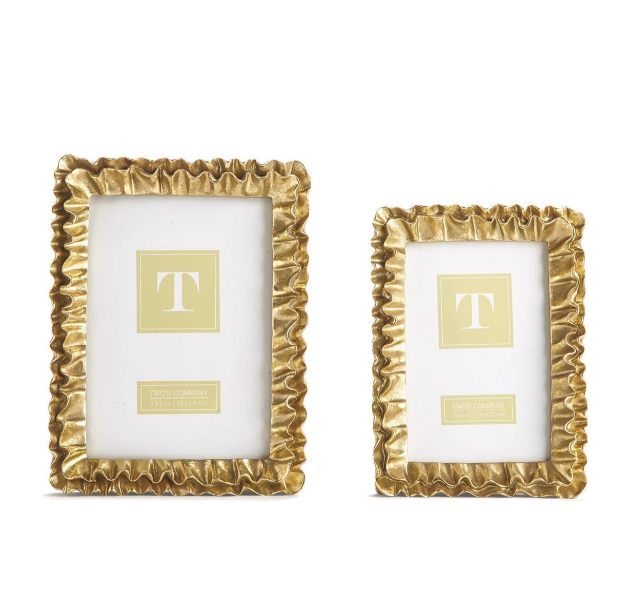 Gold Ruffles Photo Frame, 2 sizes