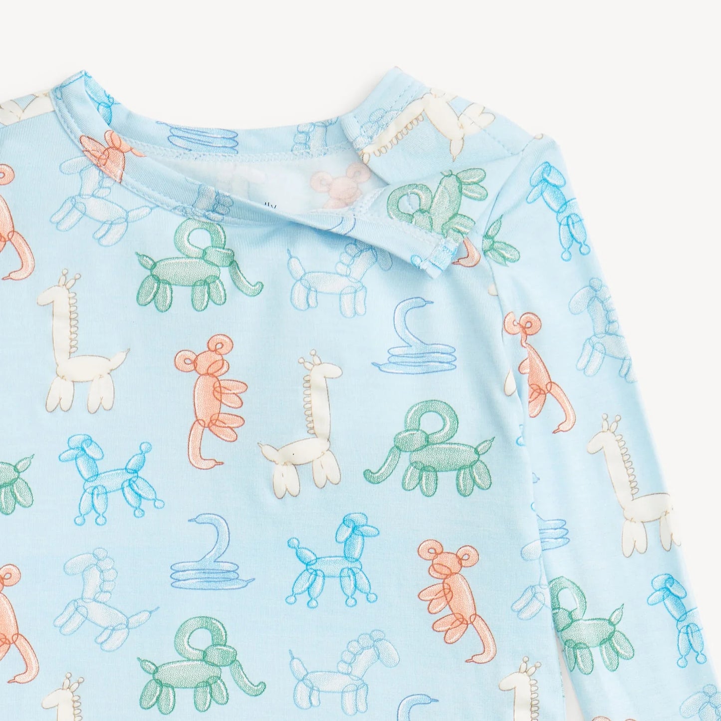 Blue Party Animals Glow in the Dark PJ Toddler Set