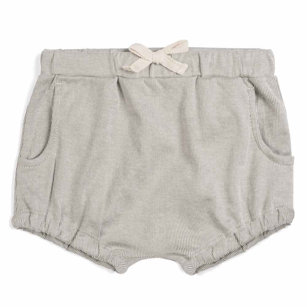 Grey Pinstripe Pocket Bloomer