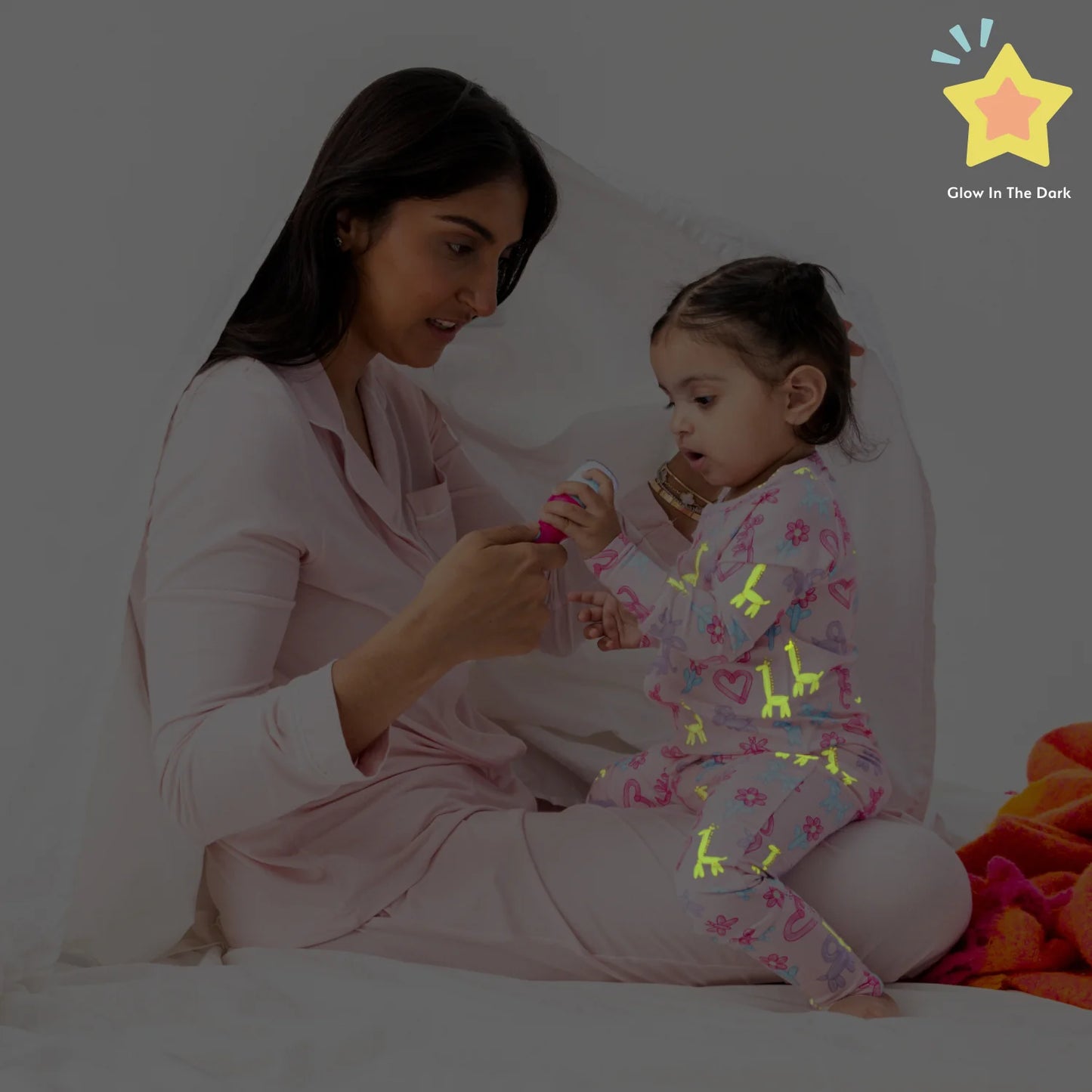 Pink Party Animals Glow in the Dark Magnetic Coverall