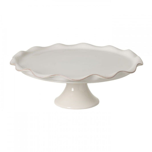 Cook & Host 14" Footed Cake Plate, White