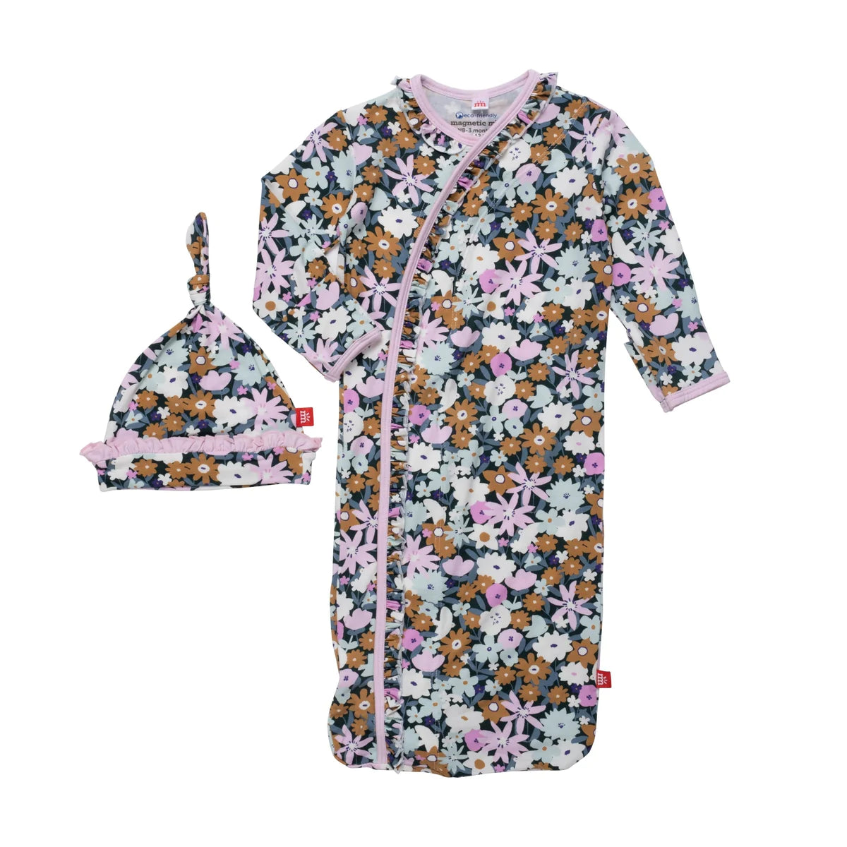 Finchley Ruffle Gown + Hat (NB-3M)