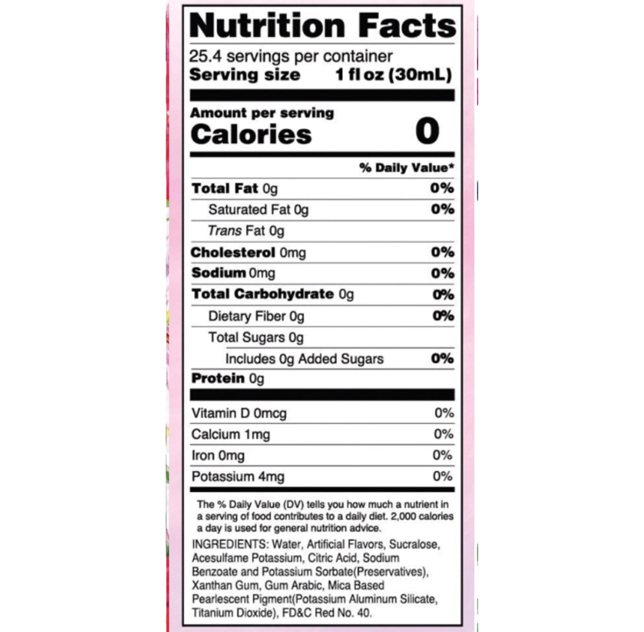 Sugar Free Cotton Candy Skinny Syrup