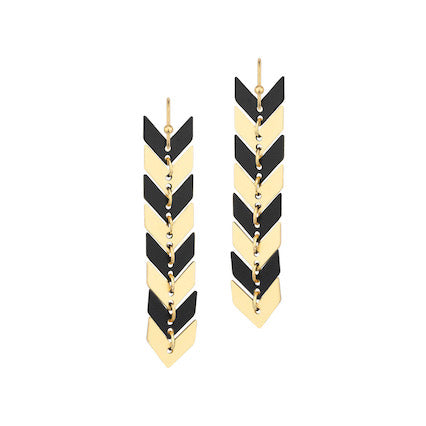 SHULTZ EARRINGS- BLACK