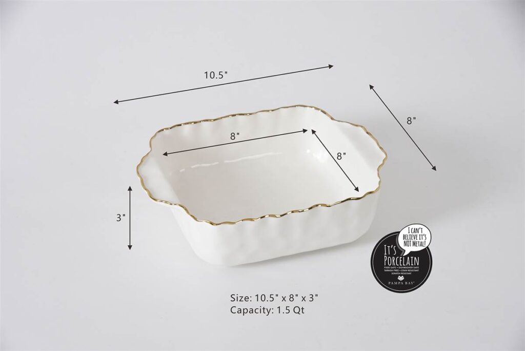 Pampa Bay 8x8 Square Baking Dish, Portofino