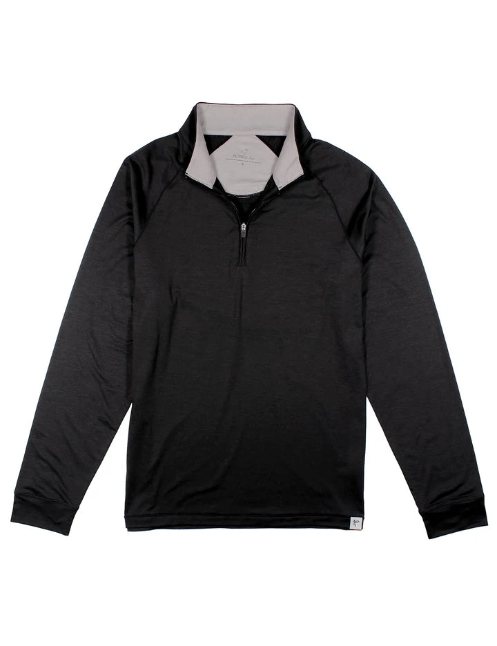 PT CLUBHOUSE QUARTER ZIP, ONYX