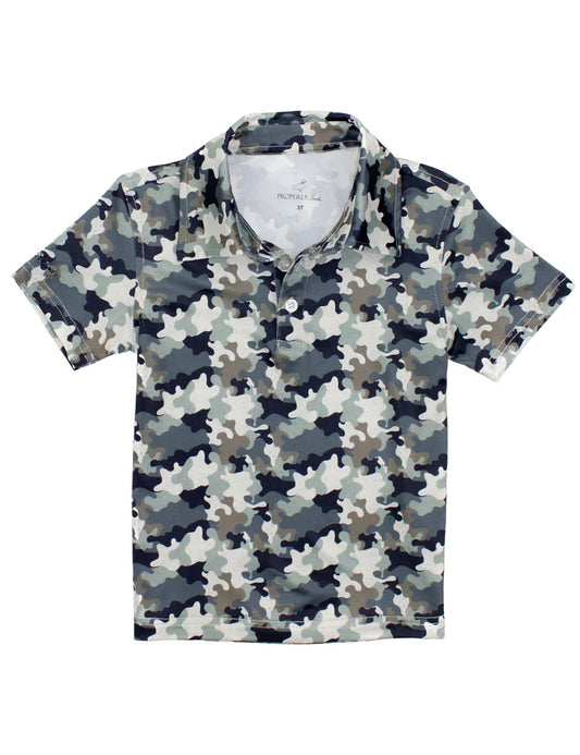 PT Youth Inlet Polo Delta Backwater Camo