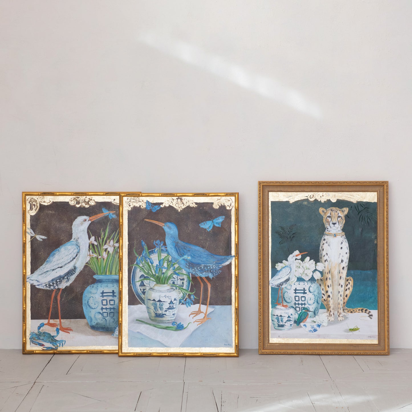 Cheetah & Urn Framed Art