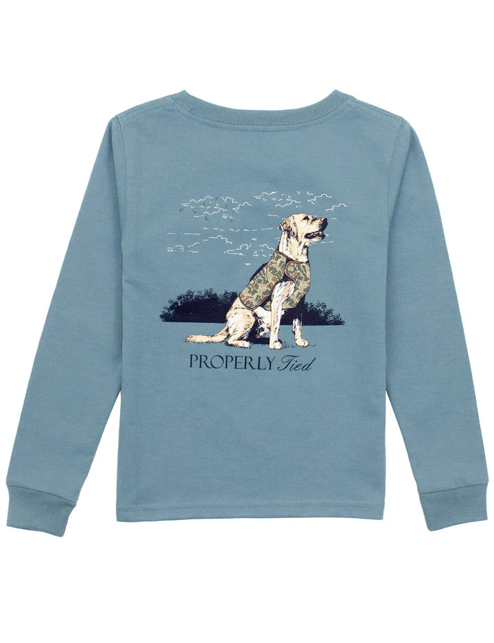 PT Youth Good Boy LS Steel Blue