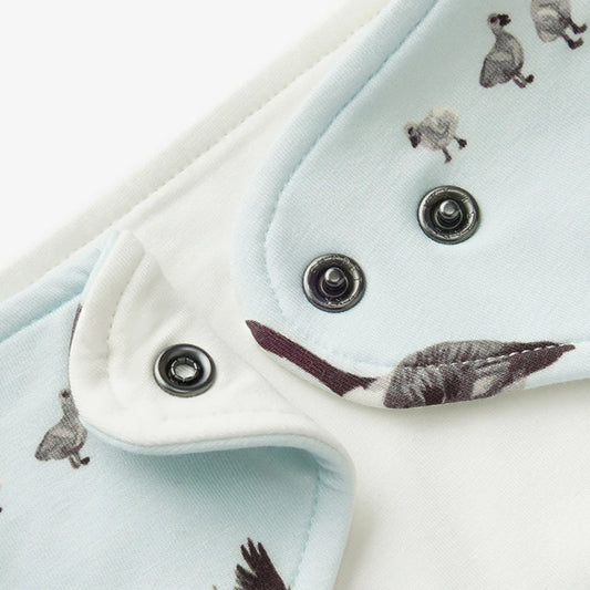 Milkbarn Luxe Stretch Kerchief Bib Goose