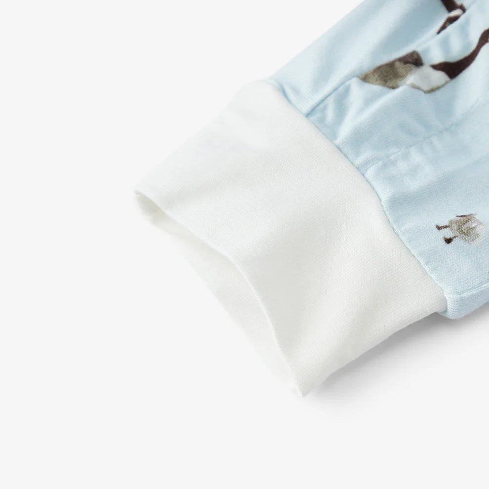 Milkbarn Strech Zipper Pajama Goose