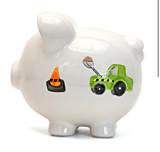 Digger Dump Truck Piggy Bank