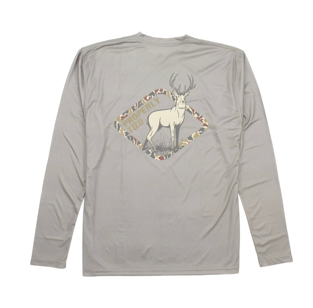 PT Performance Tee LS Whitetail Deer Tan