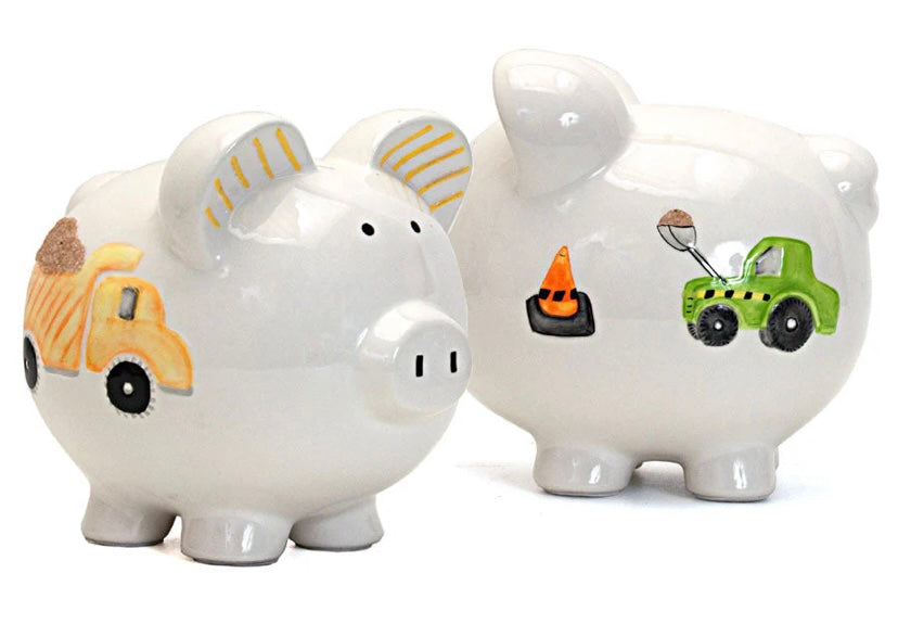 Digger Dump Truck Piggy Bank