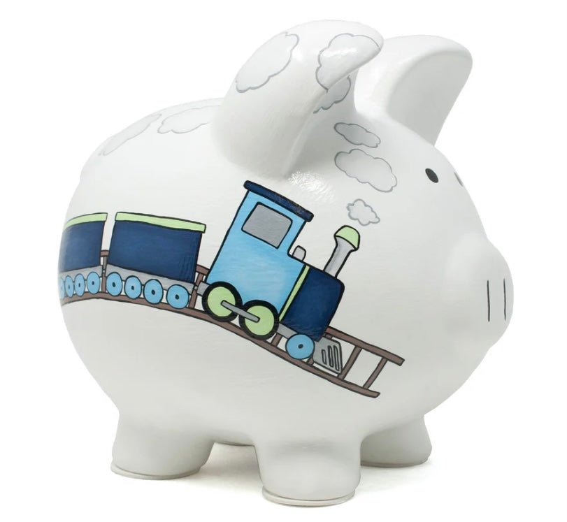 Box Car Train Piggy Bank
