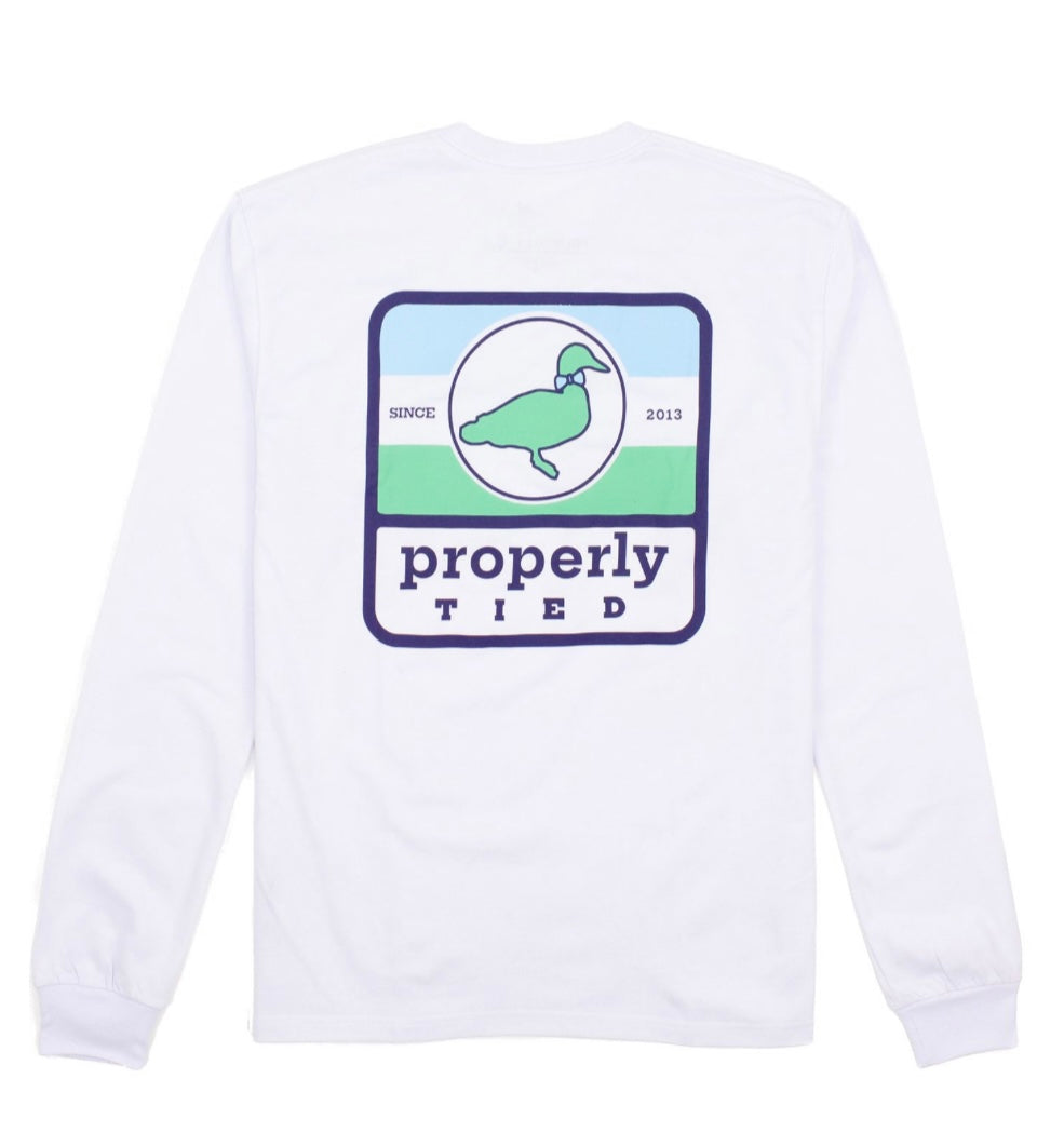 PT Sign Logo LS White