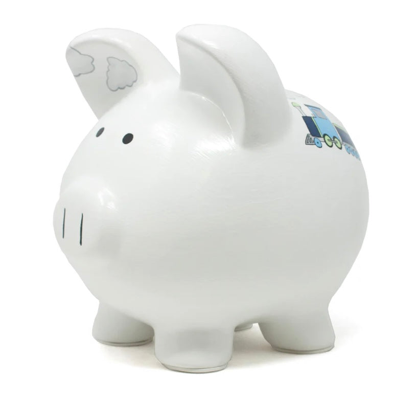Box Car Train Piggy Bank