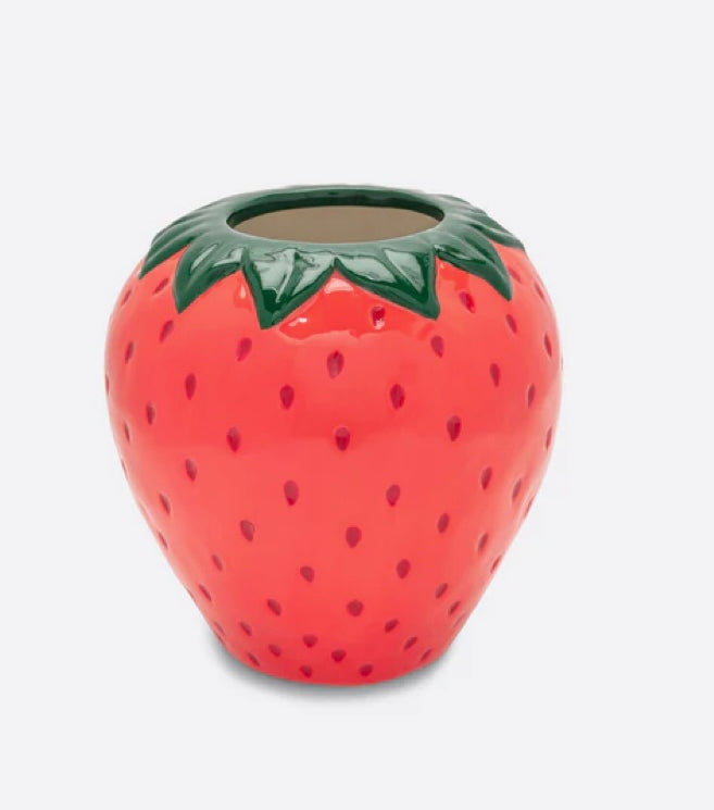 Strawberry Field Ceramic Vase
