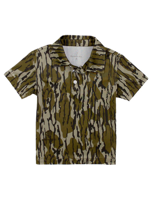 PT Youth Inlet Polo Mossy Oak Original Bottomland