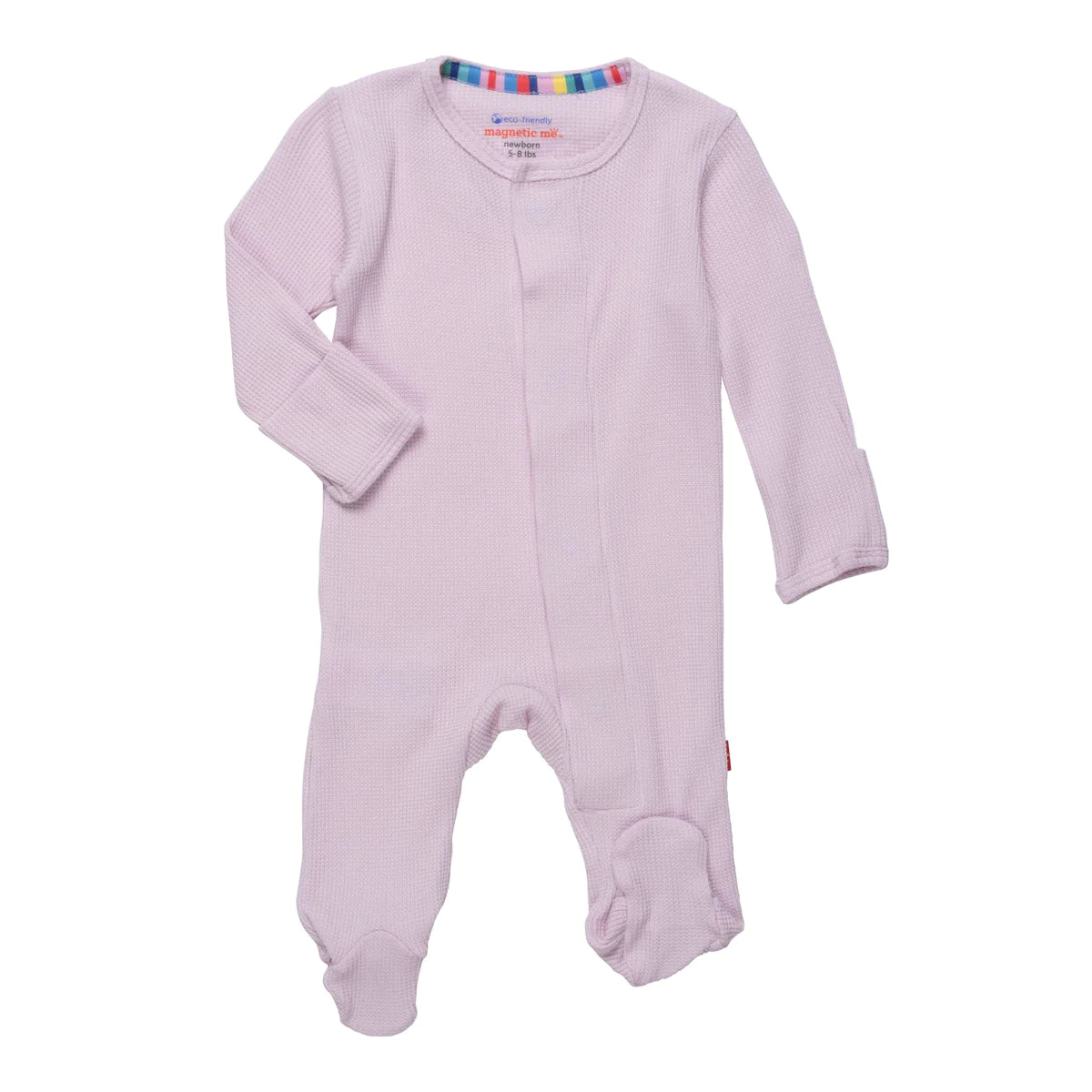 Lilac Snow Magnetic Waffle Footie
