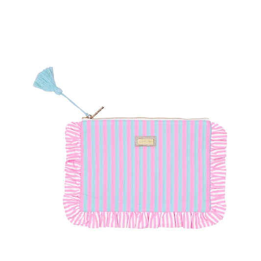Lilly Pulitzer Ruffle Pouch, Stripe