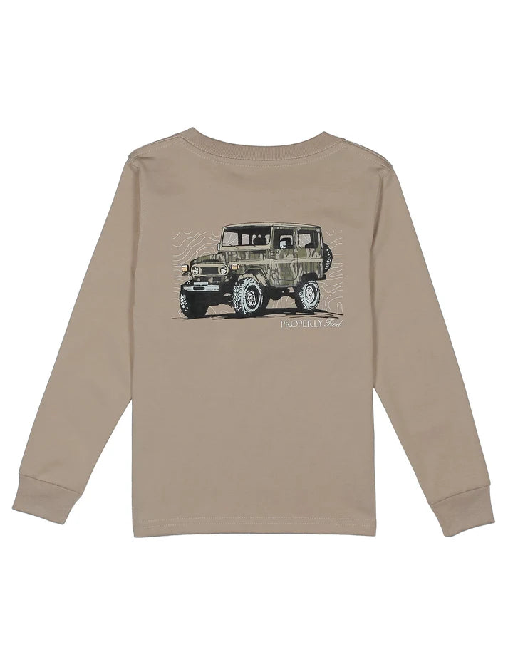 PT Youth Mossy Oak Topo Cruiser LS Sand