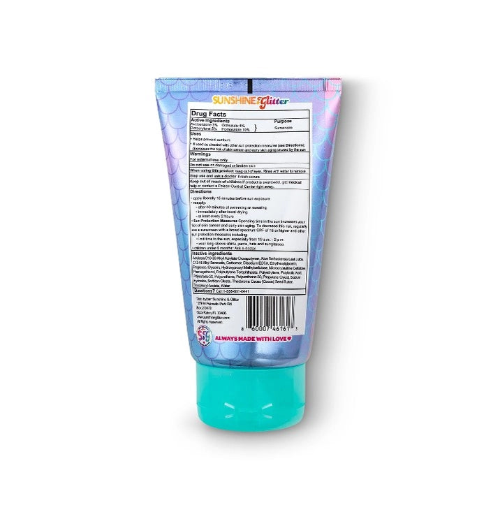 Sea Star Sparkle MERMAID Spf 50 Glitter Sunscreen