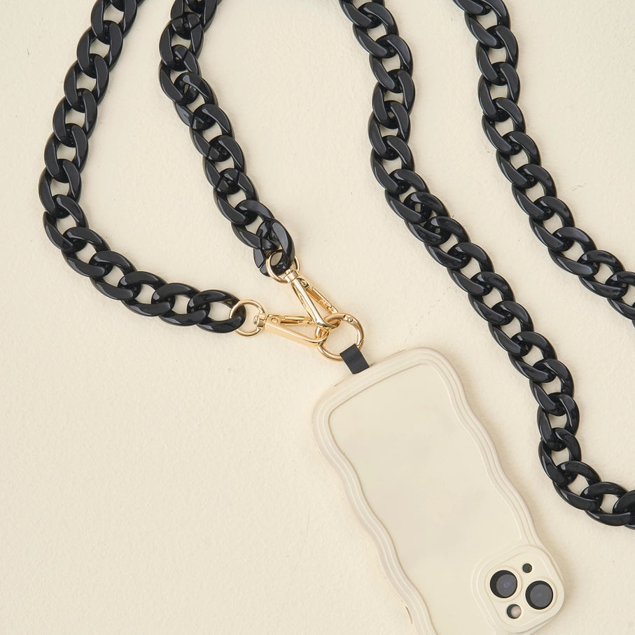 Hold the Phone Resin Chain Crossbody, Multiple Colors