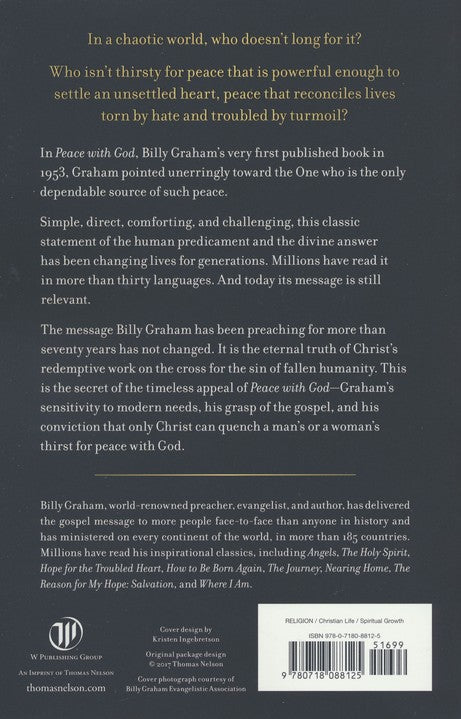 Billy Graham Peace With God, soft cover